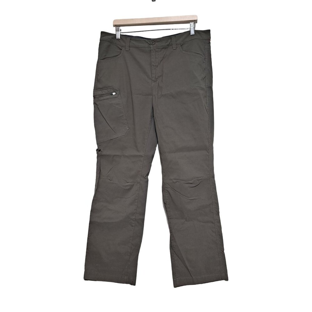 Eddie Bauer Pants Men 38 x 32 Green Lightweight Hiking Outdoors Pocket Technical